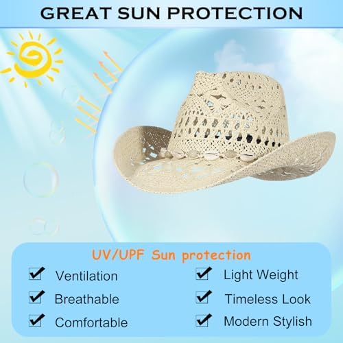 Vue 4 de Chapeau Cowboy Western Chapeau