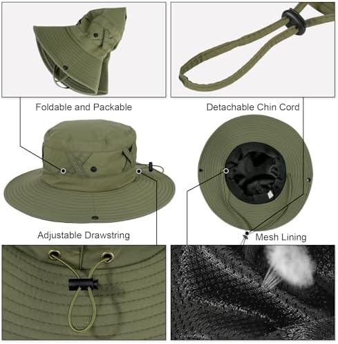 Vue 3 de Chapeau De Soleil Hommes