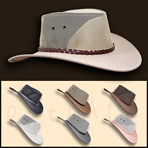 Vue 2 de Chapeau Australien Outback Pcuir
