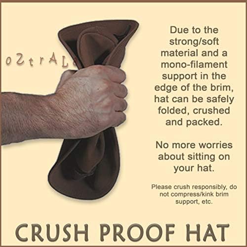 Vue 5 de Chapeau Australien Outback Pcuir