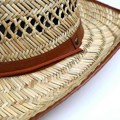 Vue 4 de Chapeau Australien En Paille