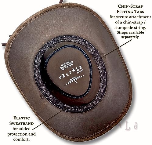 Vue 5 de Chapeau En Cuir Huile