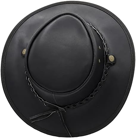 Vue 6 de Cowboy Chapeau Cuir De