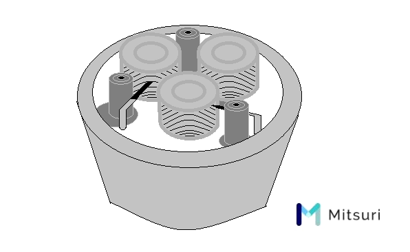 転造盤とダイス