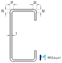 リップ溝形鋼とは 強度 材質 成分 規格 寸法を解説 金属加工の見積りサイトmitsuri ミツリ
