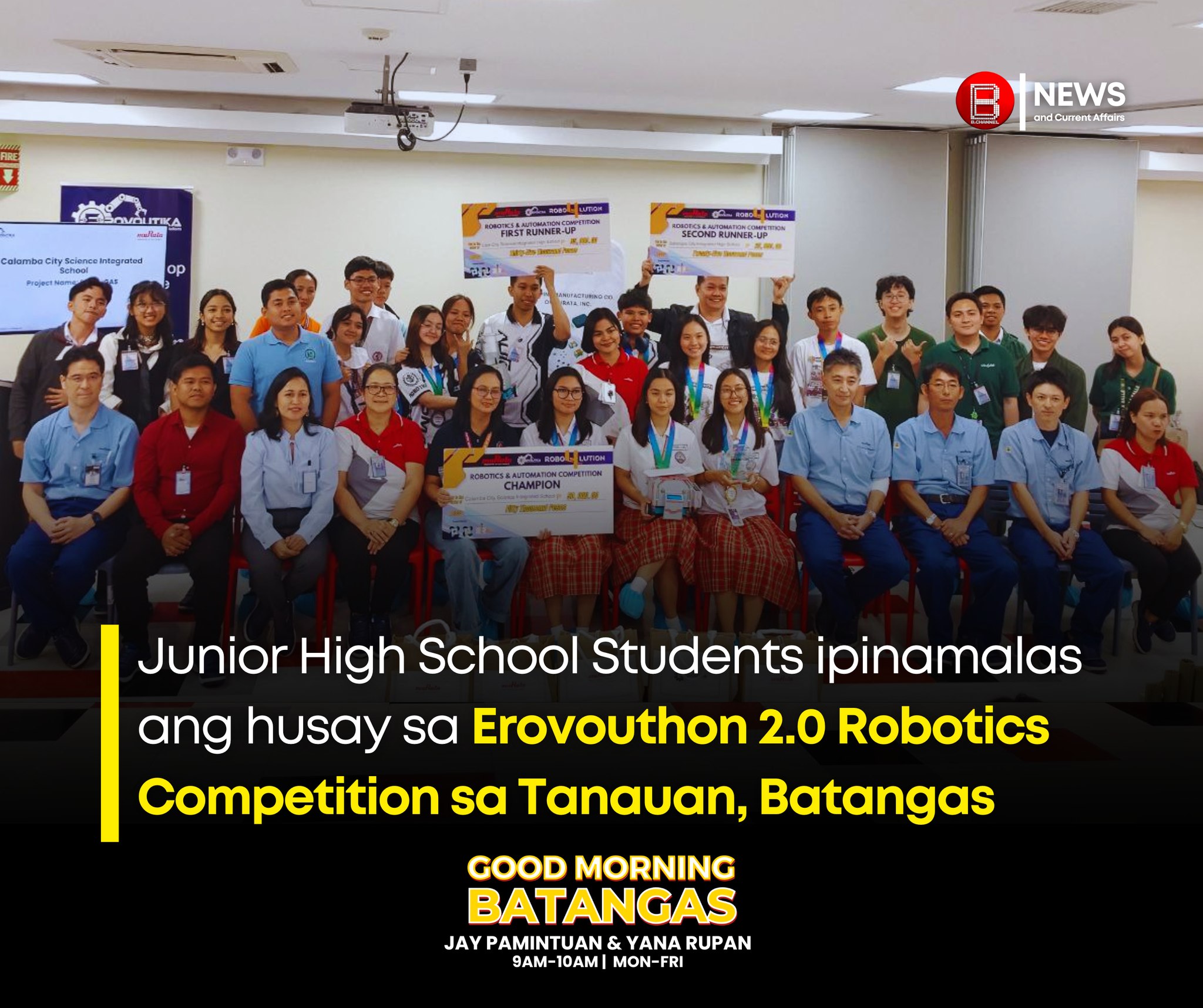 Junior High School students showcased their exceptional robotics talents during Murata's Erovouthon 2.0 Competition 2025