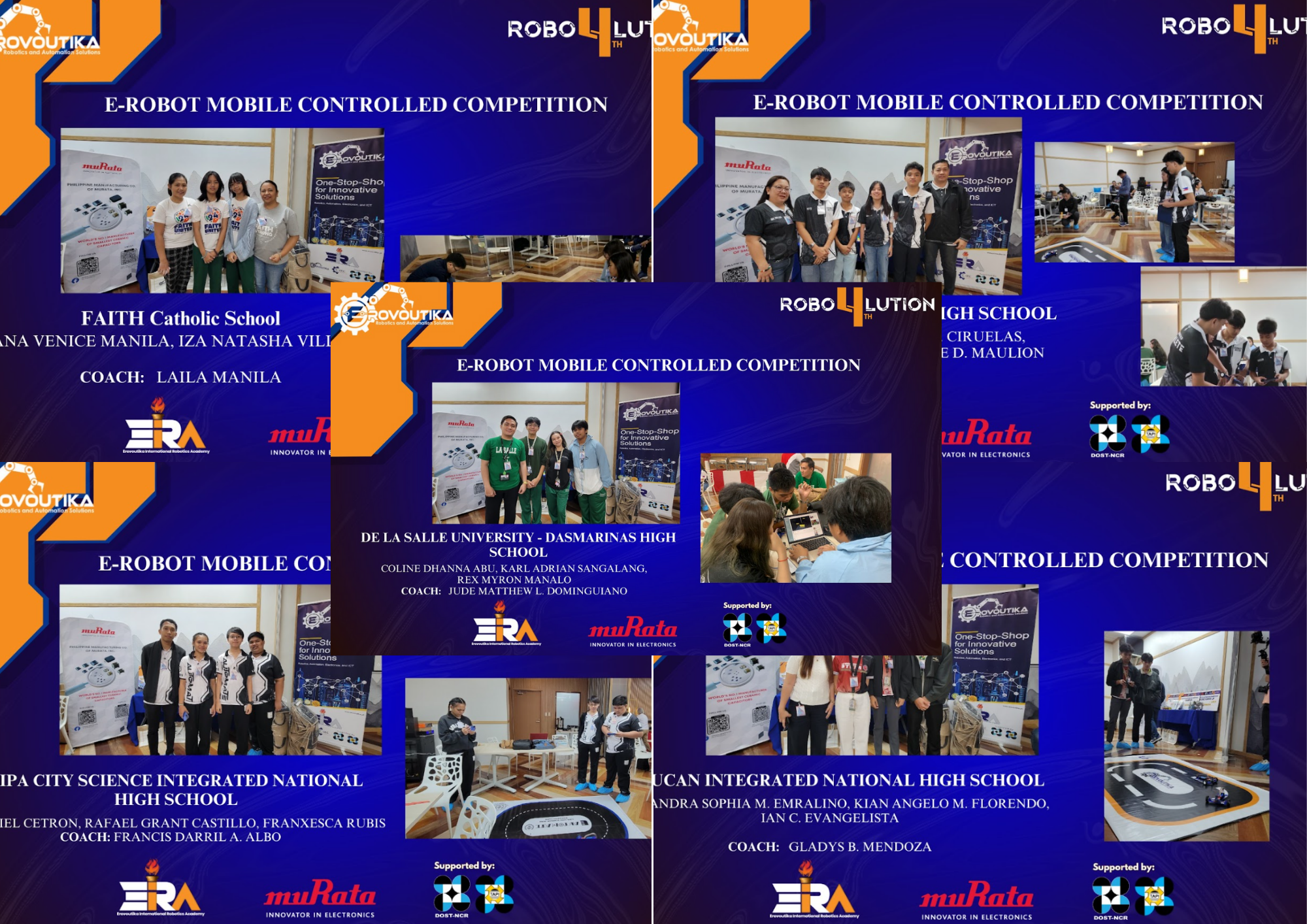 CONGRATULATIONS TO ALL PARTICIPANTS! MURATA ROBOLUTION 2025