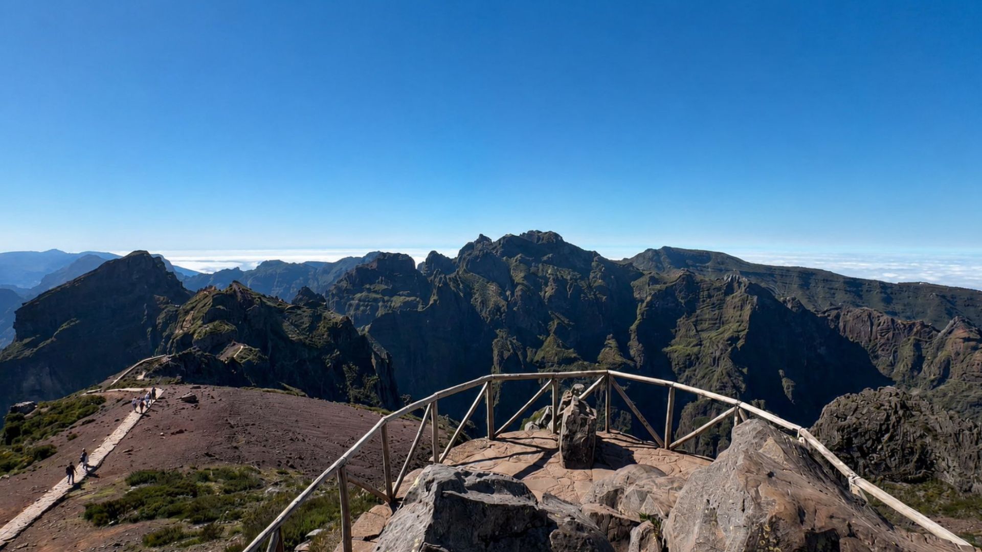 Mountain panorama at Pico do Arieiro in Madeira