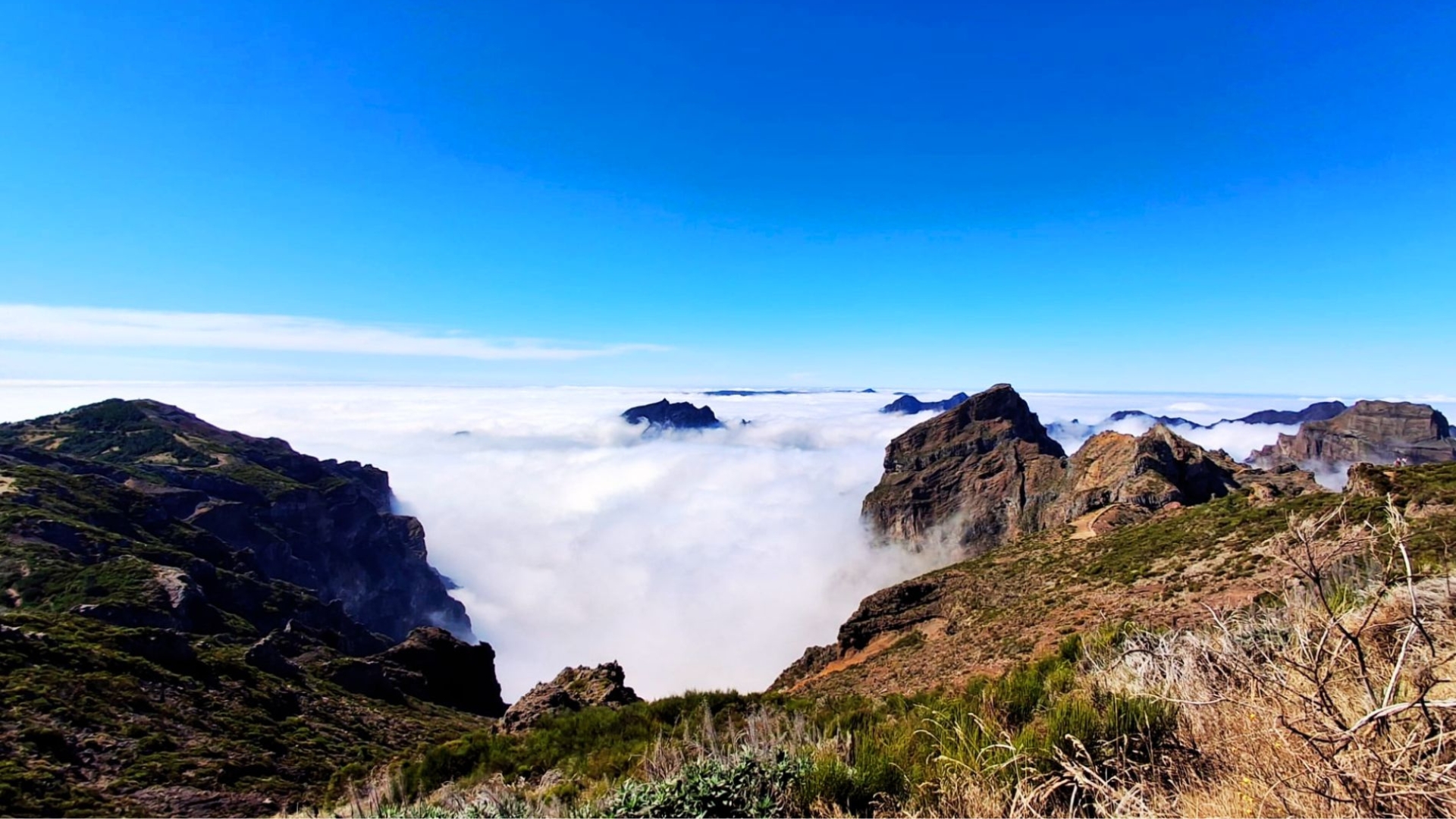 Mountain panorama at Pico do Arieiro in Madeira