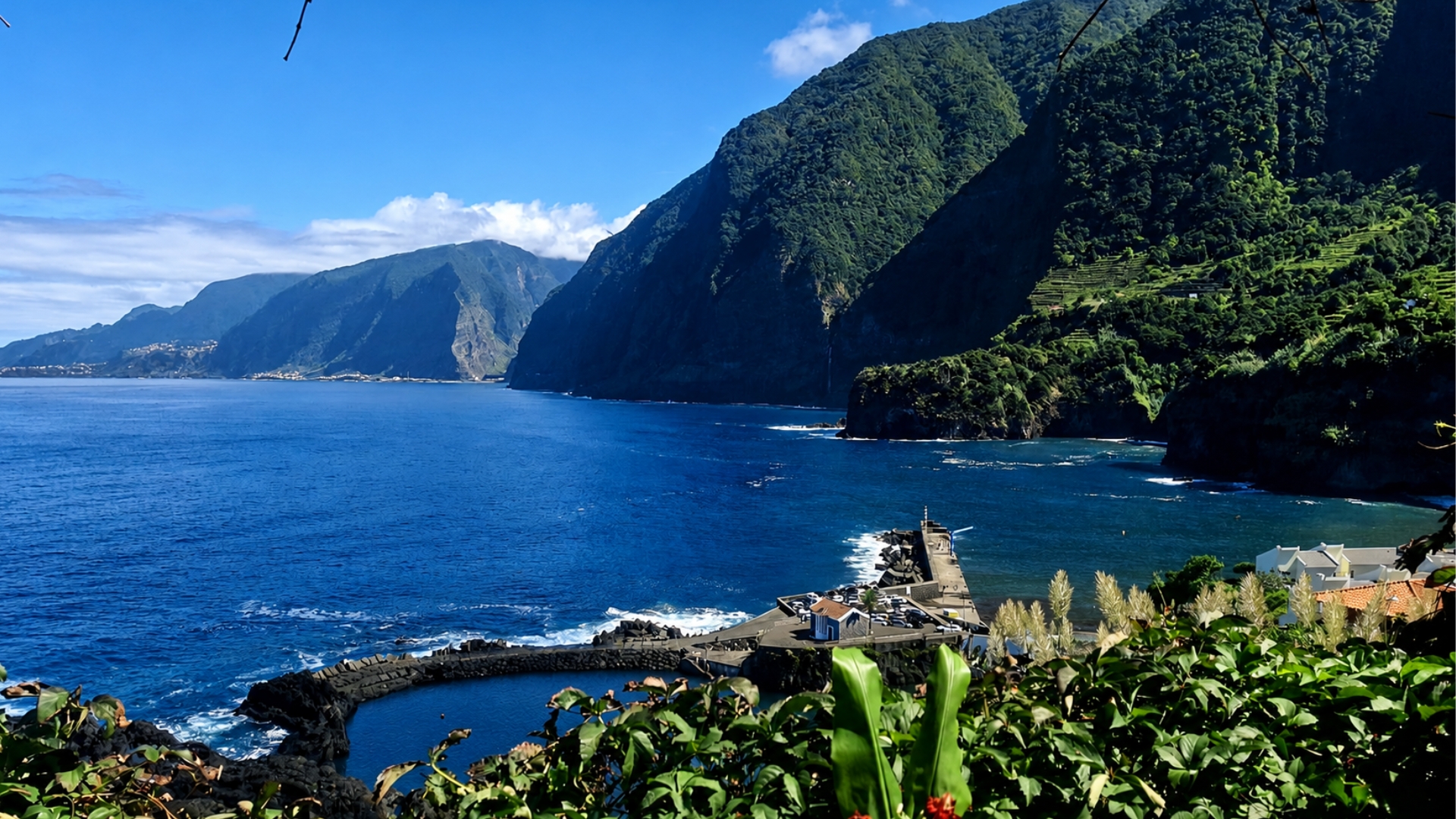 Seixal coastline in northern Madeira