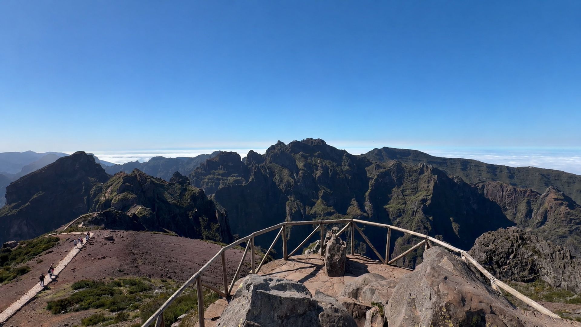 Mountain panorama at Pico do Arieiro in Madeira