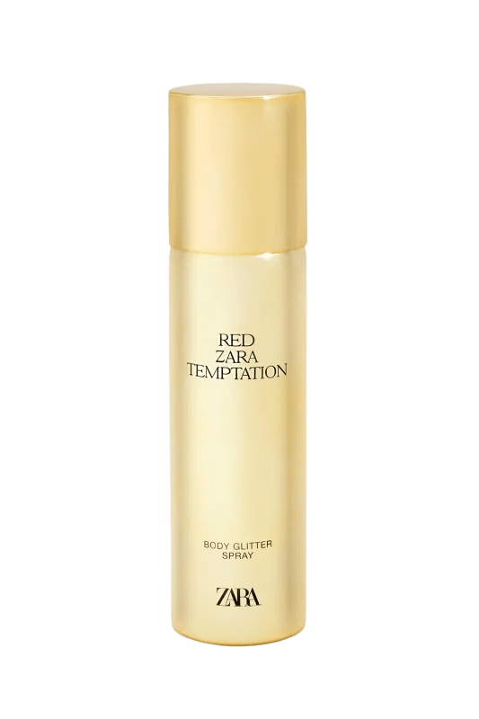 RED ZARA TEMPTATION BODY GLITTER SPRAY 100ML (3.4 FL.OZ). 7