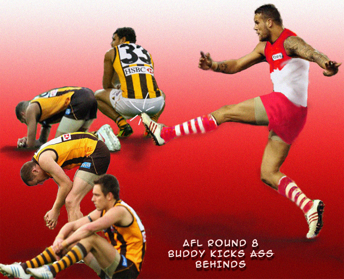 Buddy Kicks Behinds