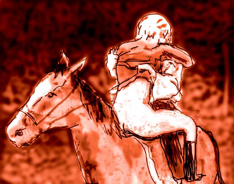 Lovers on Horseback