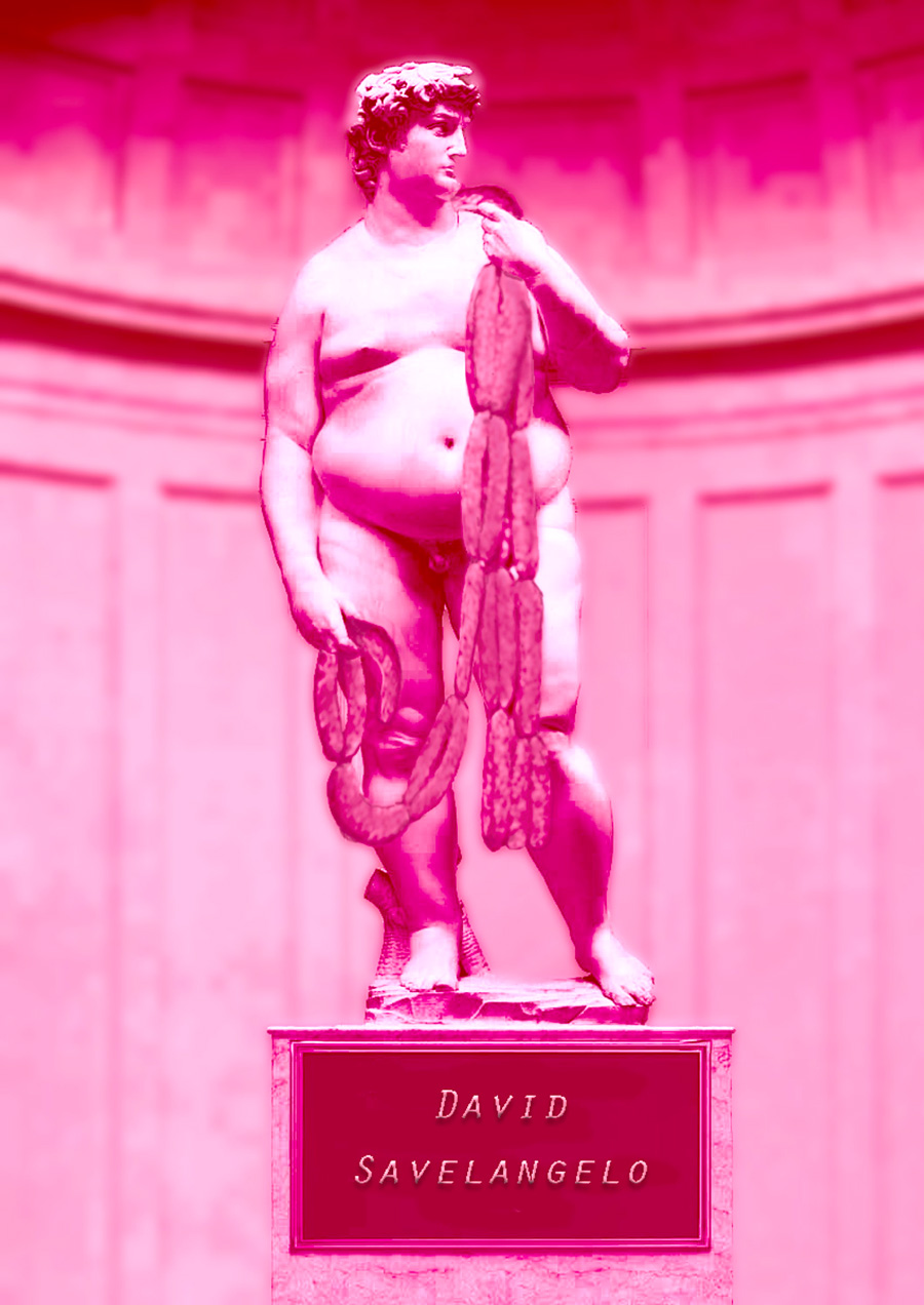 Saveloy in Art: David by Savelangelo