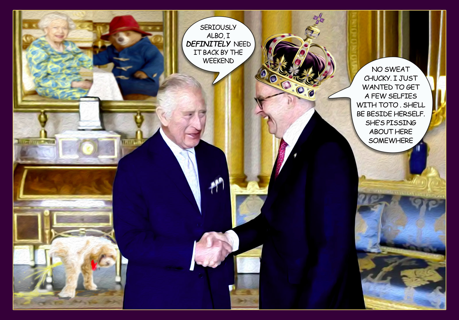 Pissing About The Crown