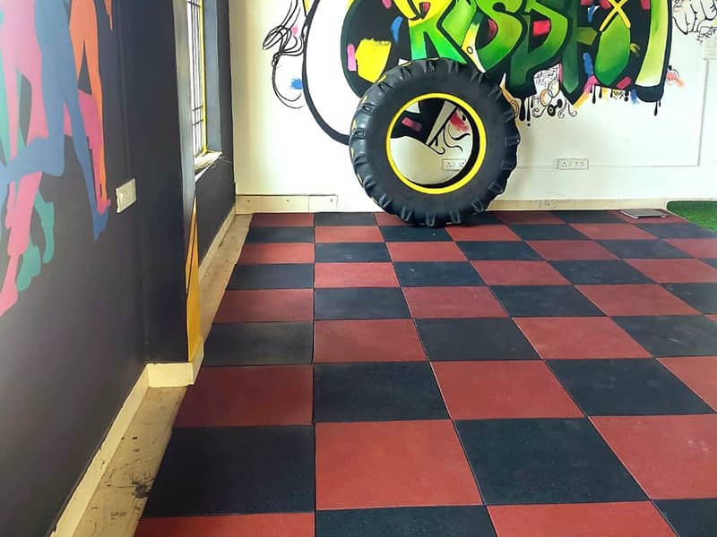 Cardio Zone - Premium gym flooring installation in Agra by Gymtex