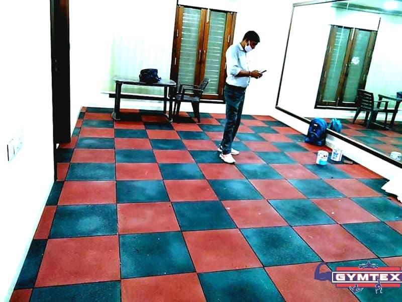 Fitness Studio - Premium gym flooring installation in Agra by Gymtex