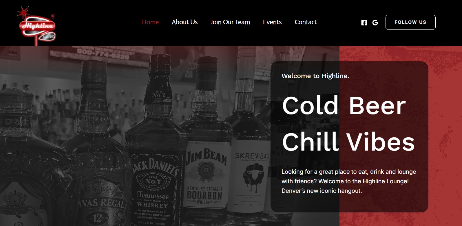 Denver Web Design Highline Lounge