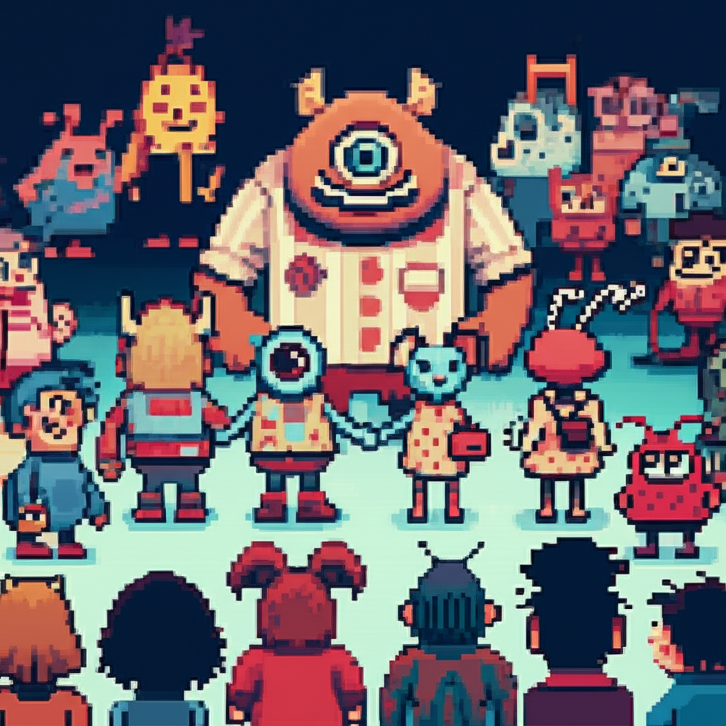 Ilustración cuento infantil - 怪物 en characters (CuteReads)