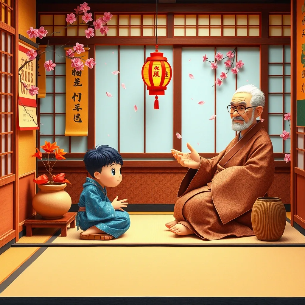 Ilustración cuento infantil - 日本故事 en culture-traditions (CuteReads)