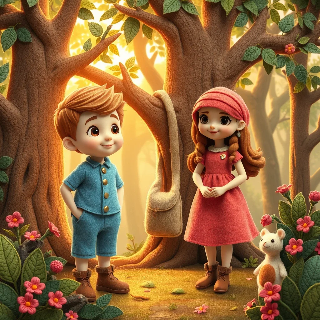 Ilustración cuento infantil - 在森林 en ambience (CuteReads)