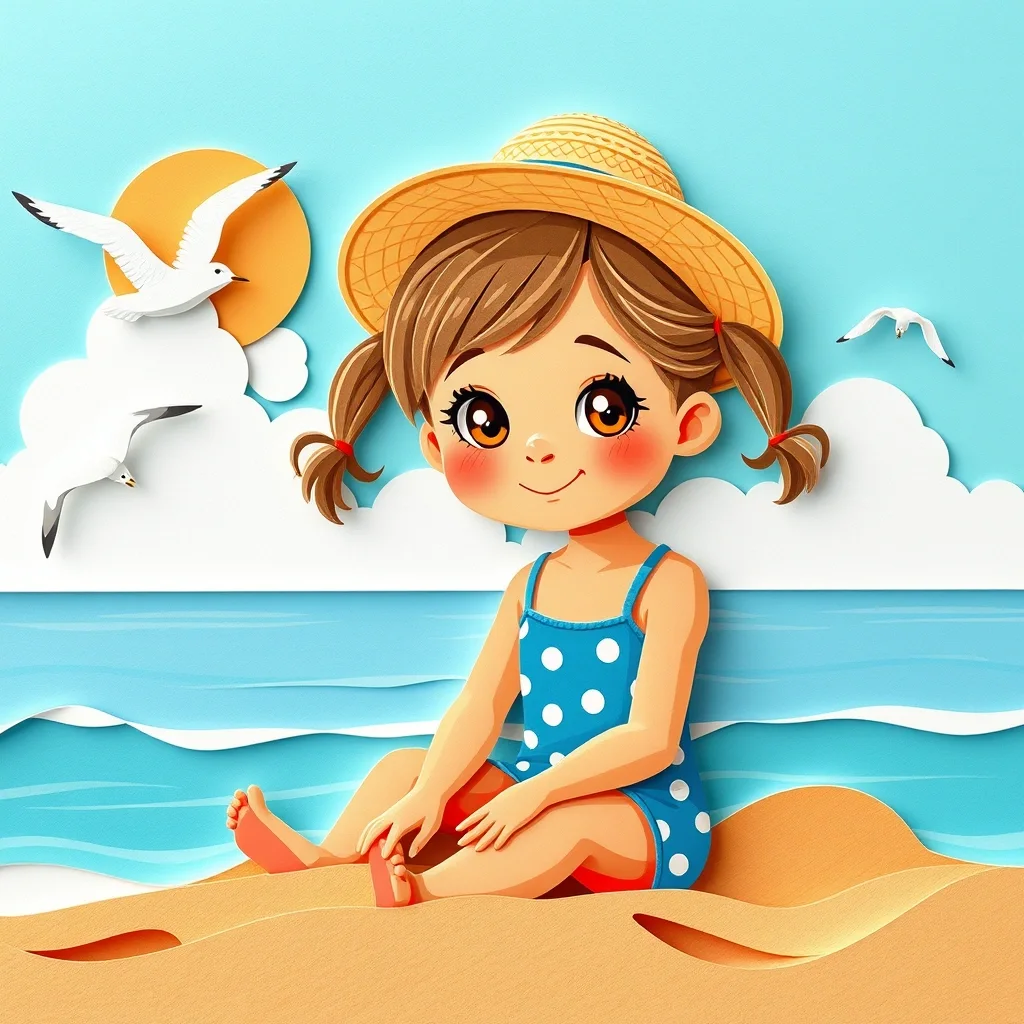 Ilustración cuento infantil - 夏天 en seasons-of-the-year (CuteReads)