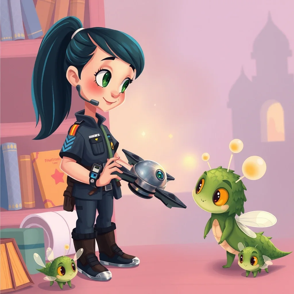 Ilustración cuento infantil - Police Officers en professions (CuteReads)