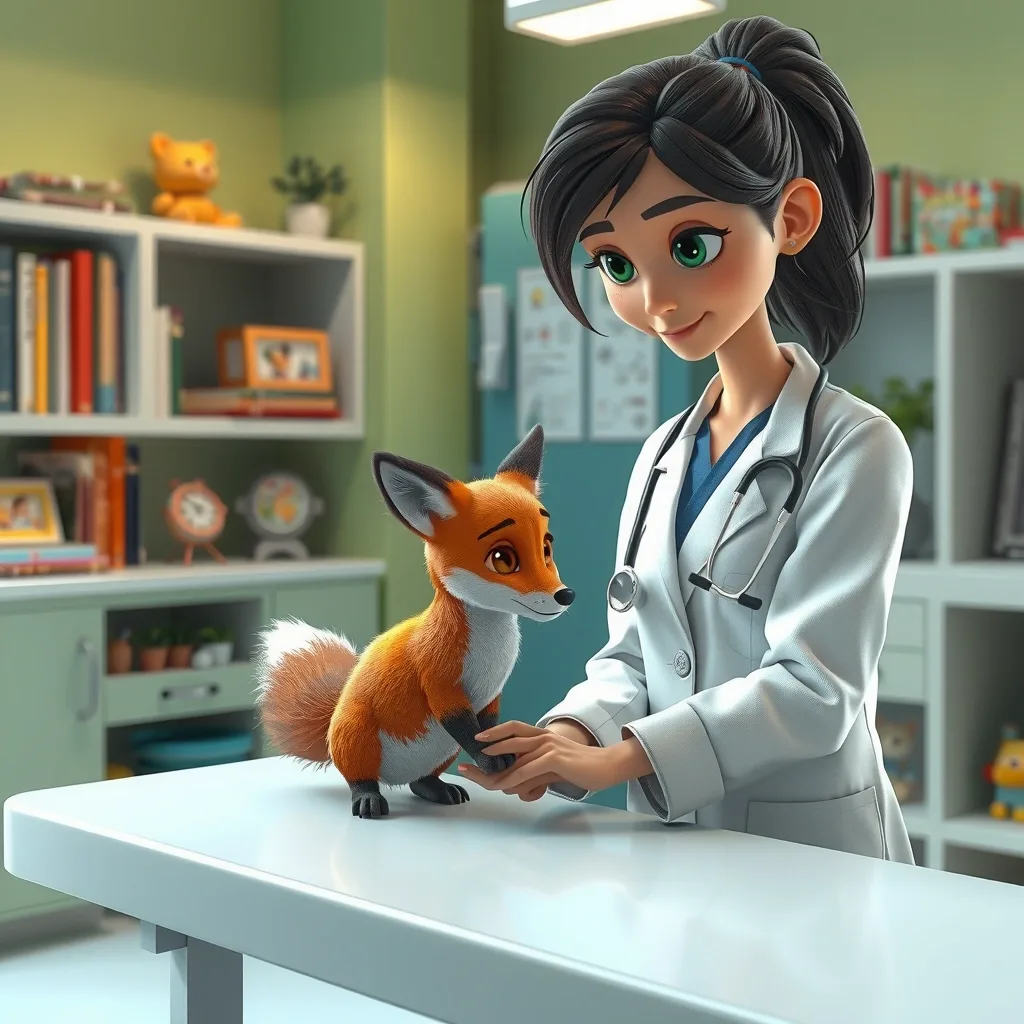 Ilustración cuento infantil - Veterinarians en professions (CuteReads)