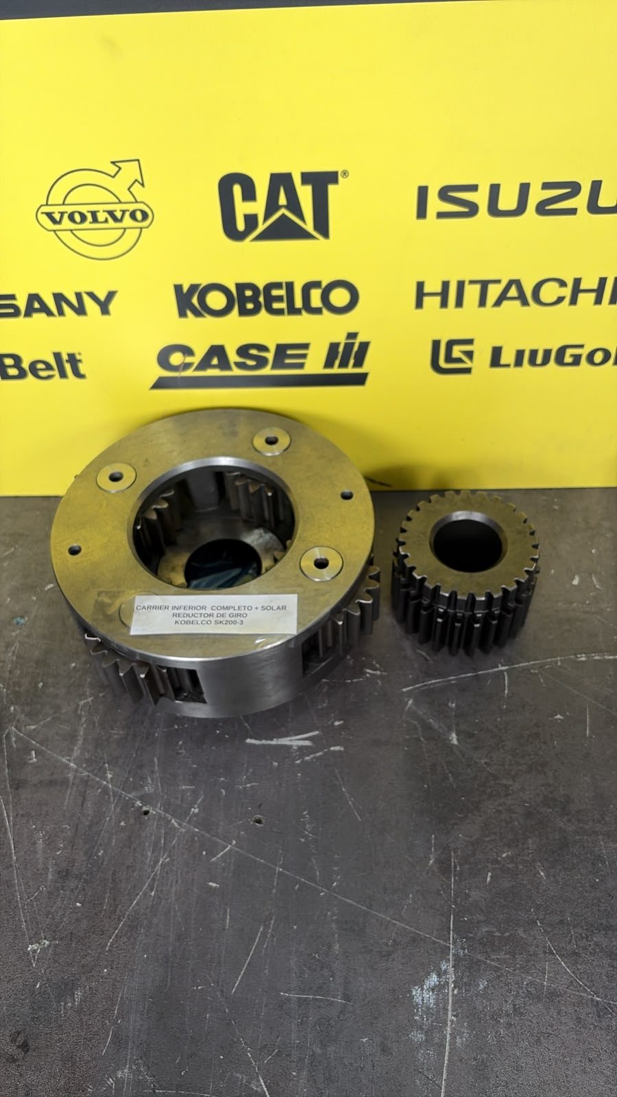 Carrier Inferior Completo Reductor Giro Kobelco Sk200-3/4, foto 3