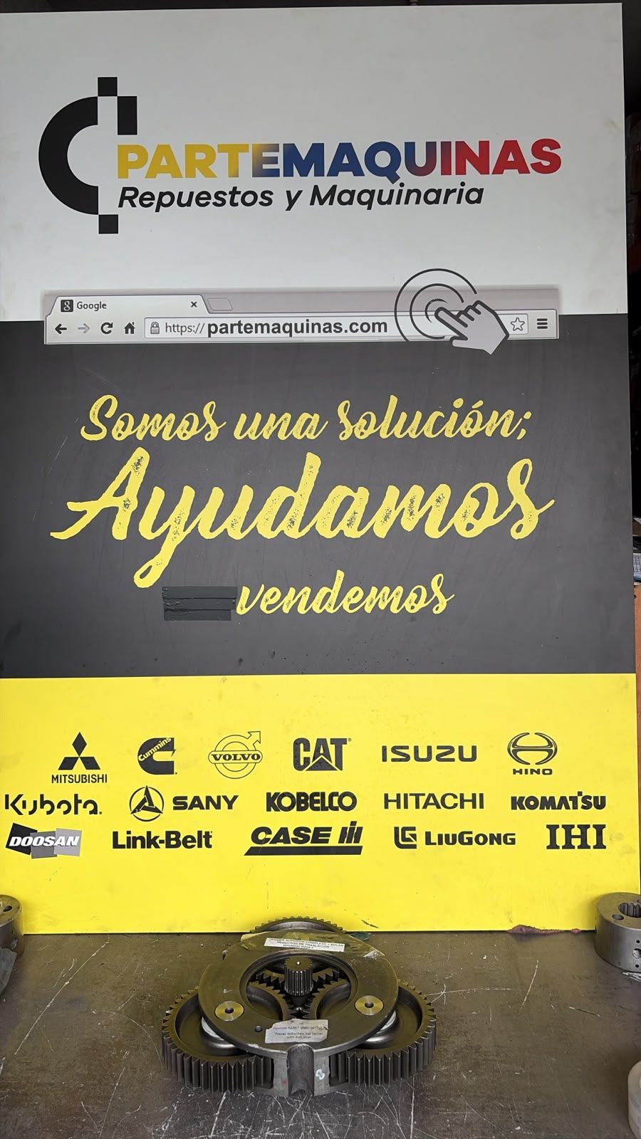 Carrier Superior (Externo) Completo Reductor Traslacion Hyundai R210-7