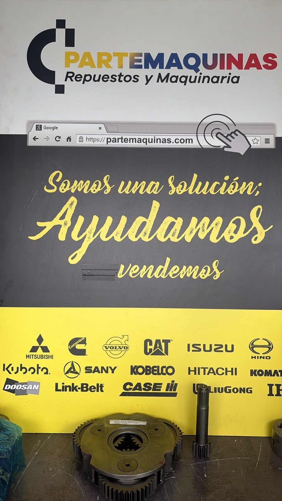 Carrier Superior (Externo) Completo Reductor Traslacion Sany SY215, foto 2