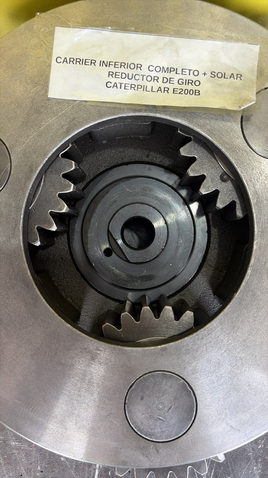 Carrier Inferior Completo Reductor Giro Caterpillar E200B, foto 3