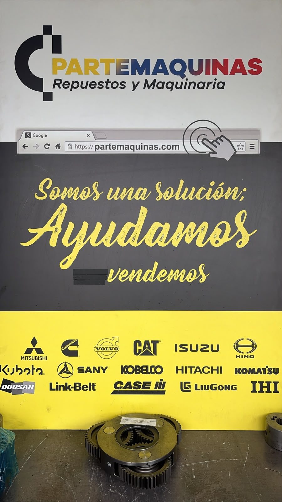 Carrier Superior (Externo) Completo Reductor De Traslacion Komatsu PC200-7, foto 2