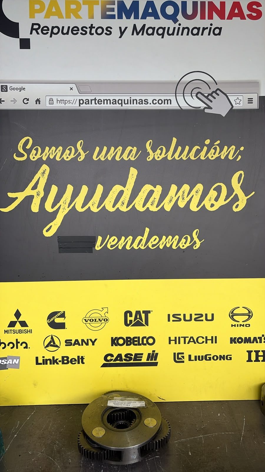 Carrier Superior Completo Reductor Giro Komatsu PC200-6