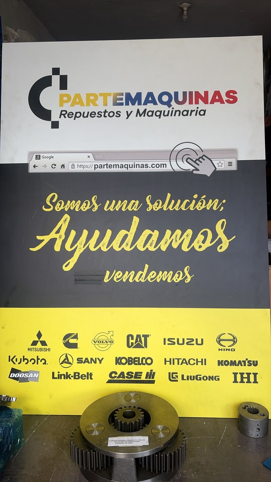 Carrier Inferior (interno) Completo Reductor De Traslacion Caterpillar 320C, foto 2