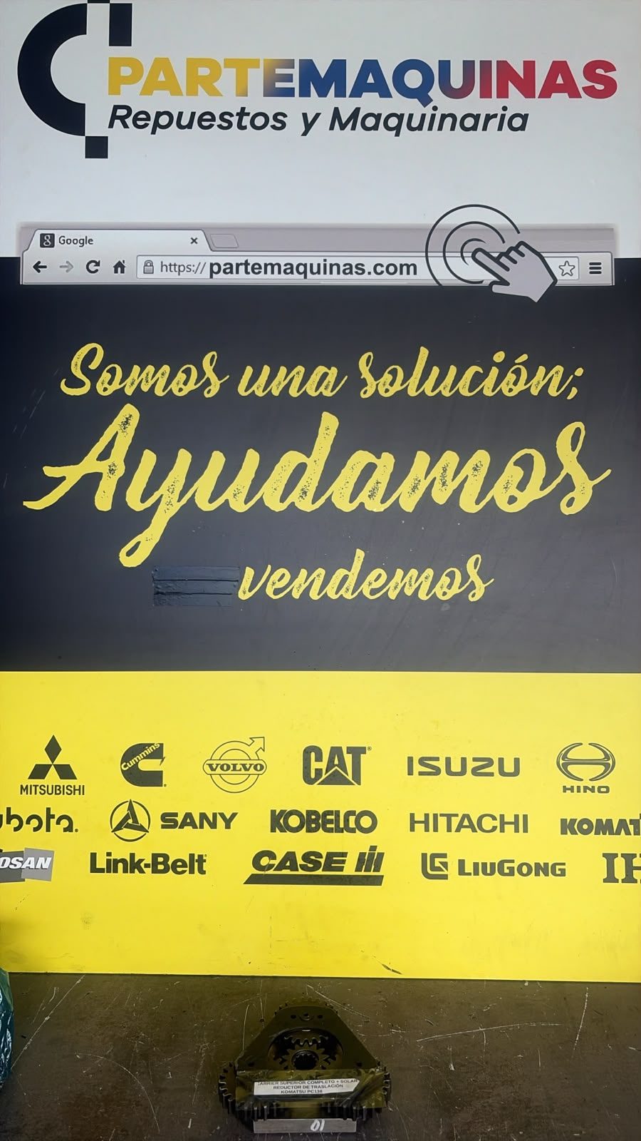 Carrier Superior (Externo) Completo Reductor Traslacion Komatsu PC138