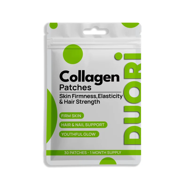 Collagen supplement patches for skin hydration, anti-aging and hair and nail support