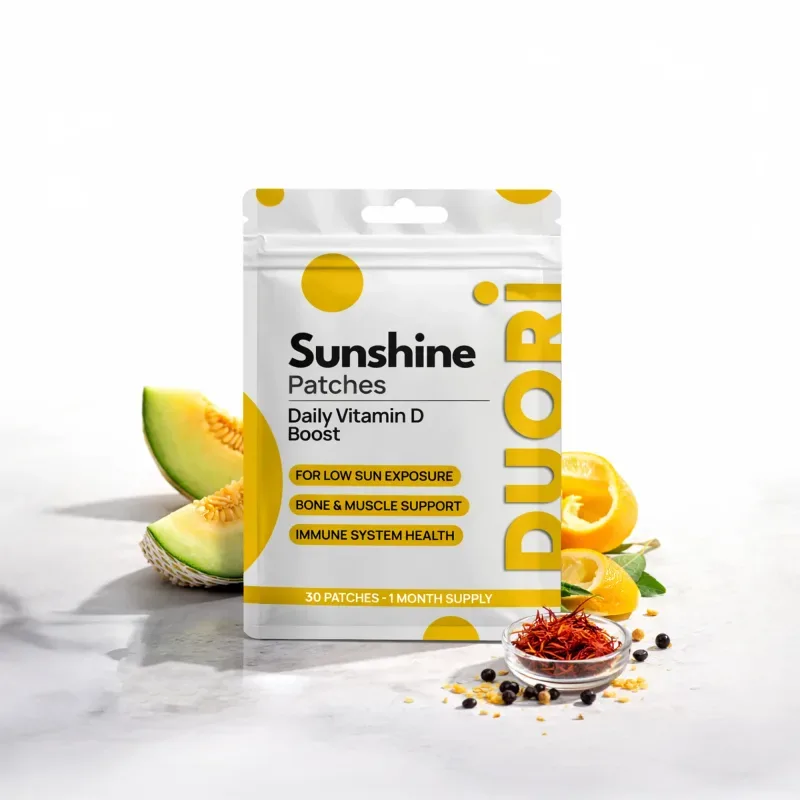 Sunshine vitamin D patches for low sun exposure, immune support and bone health
