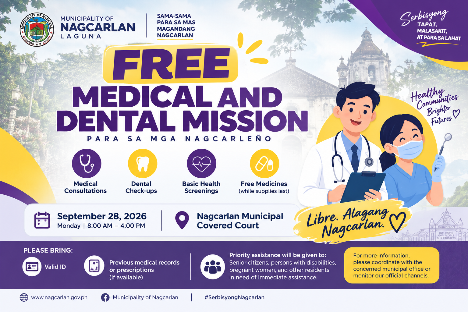 Free Medical and Dental Mission for Nagcarle�os