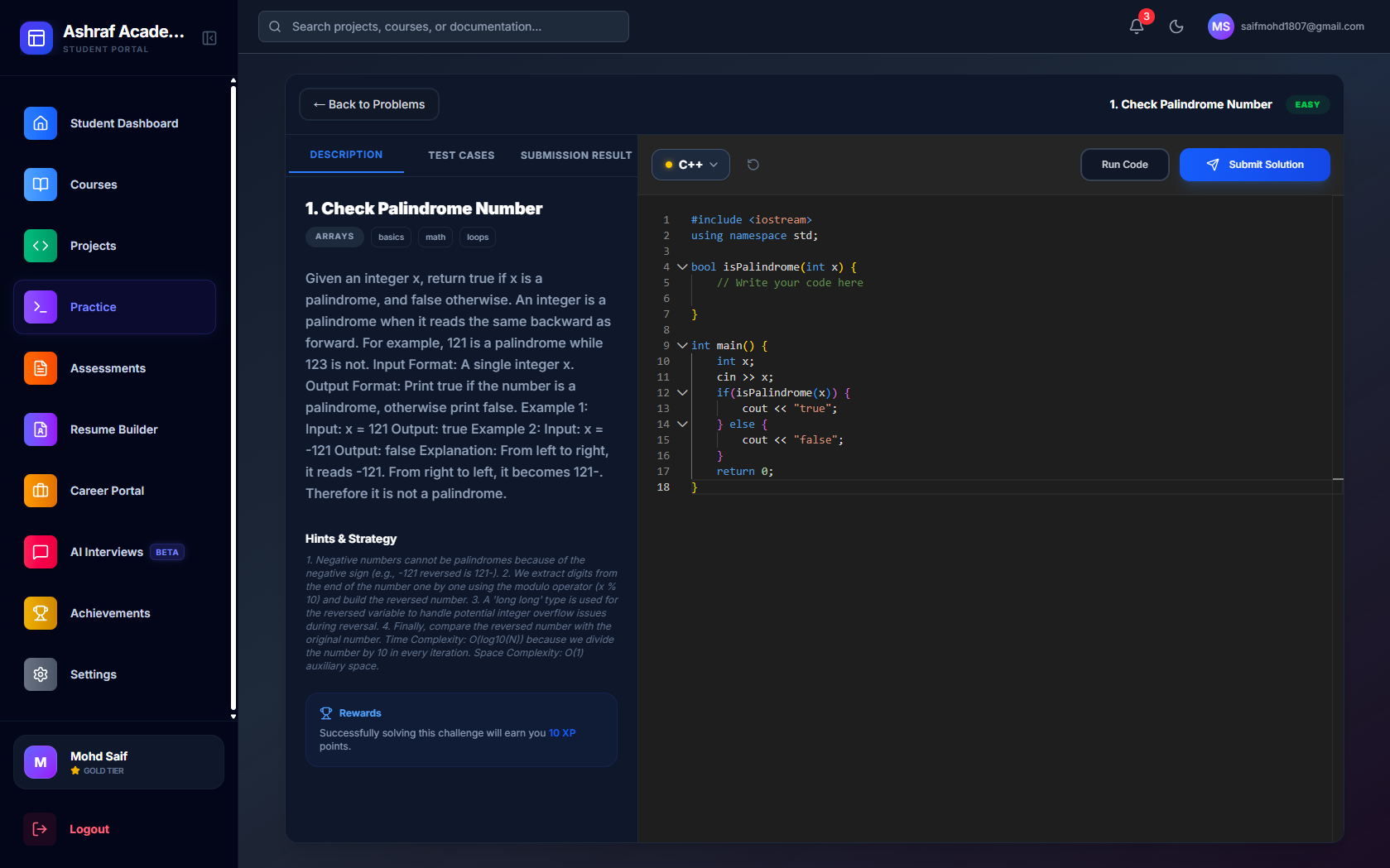 Code smarter, practice harder, land faster