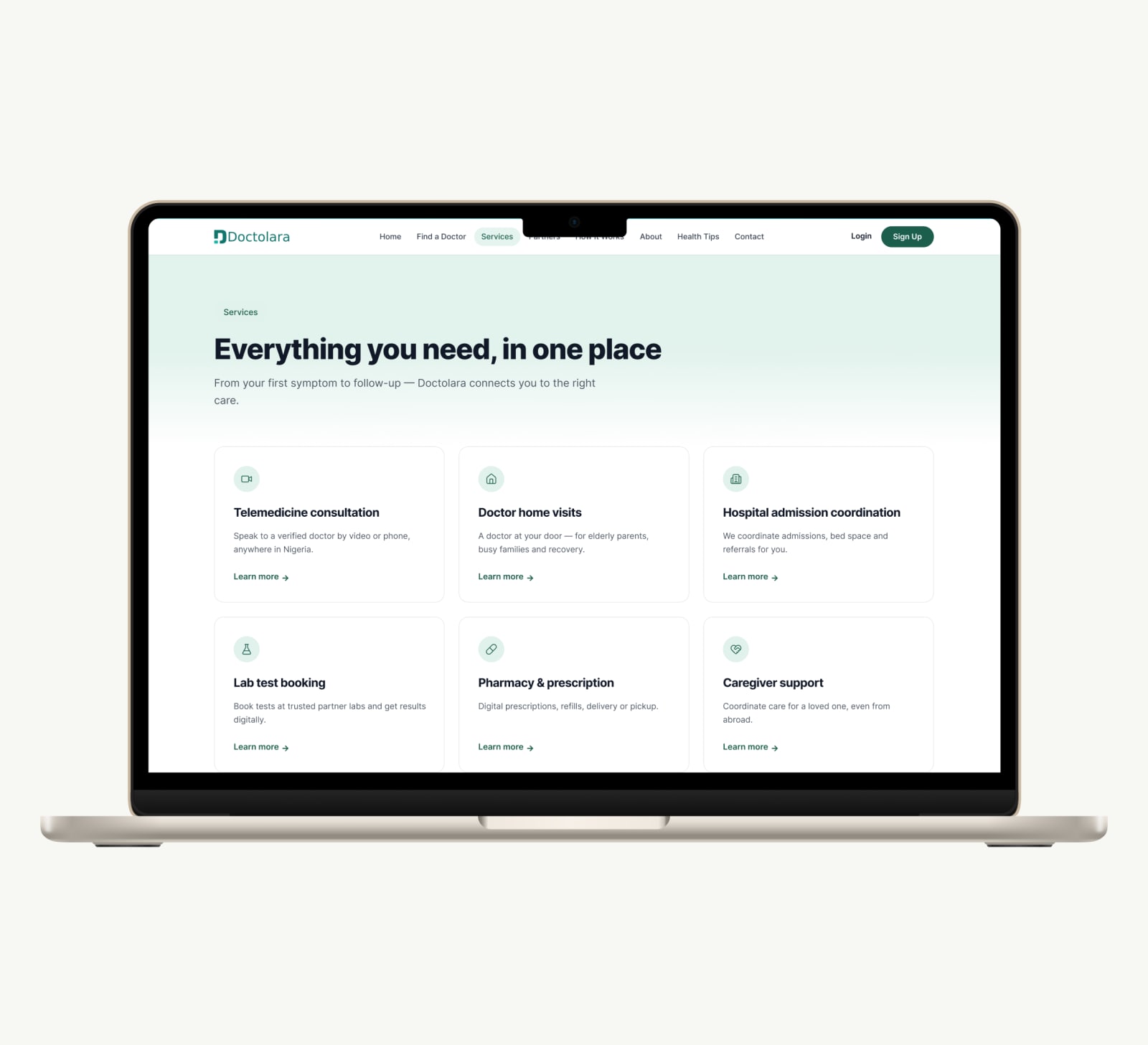 Doctor Lara lab test booking and pharmacy support