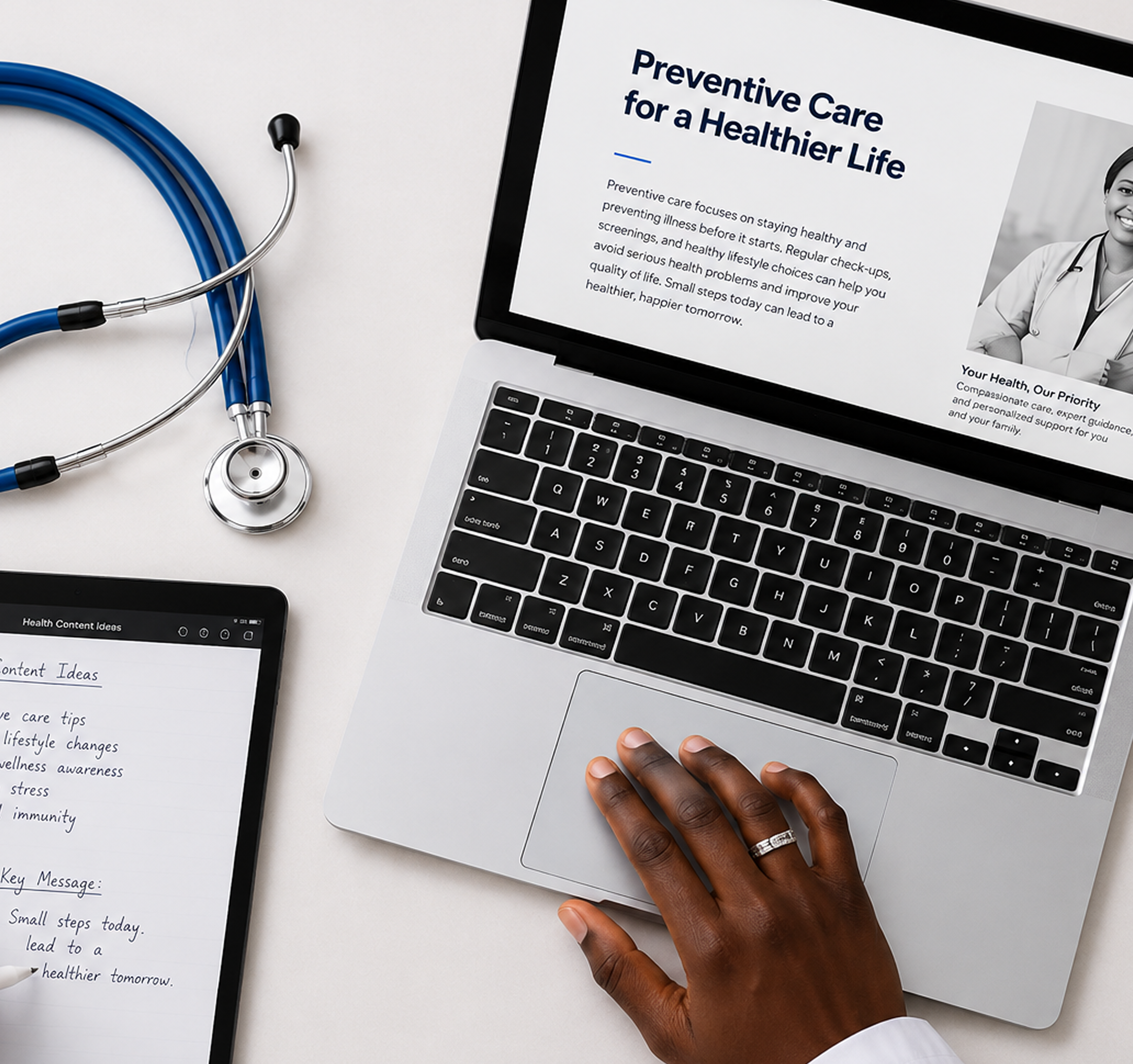 Health writing workspace