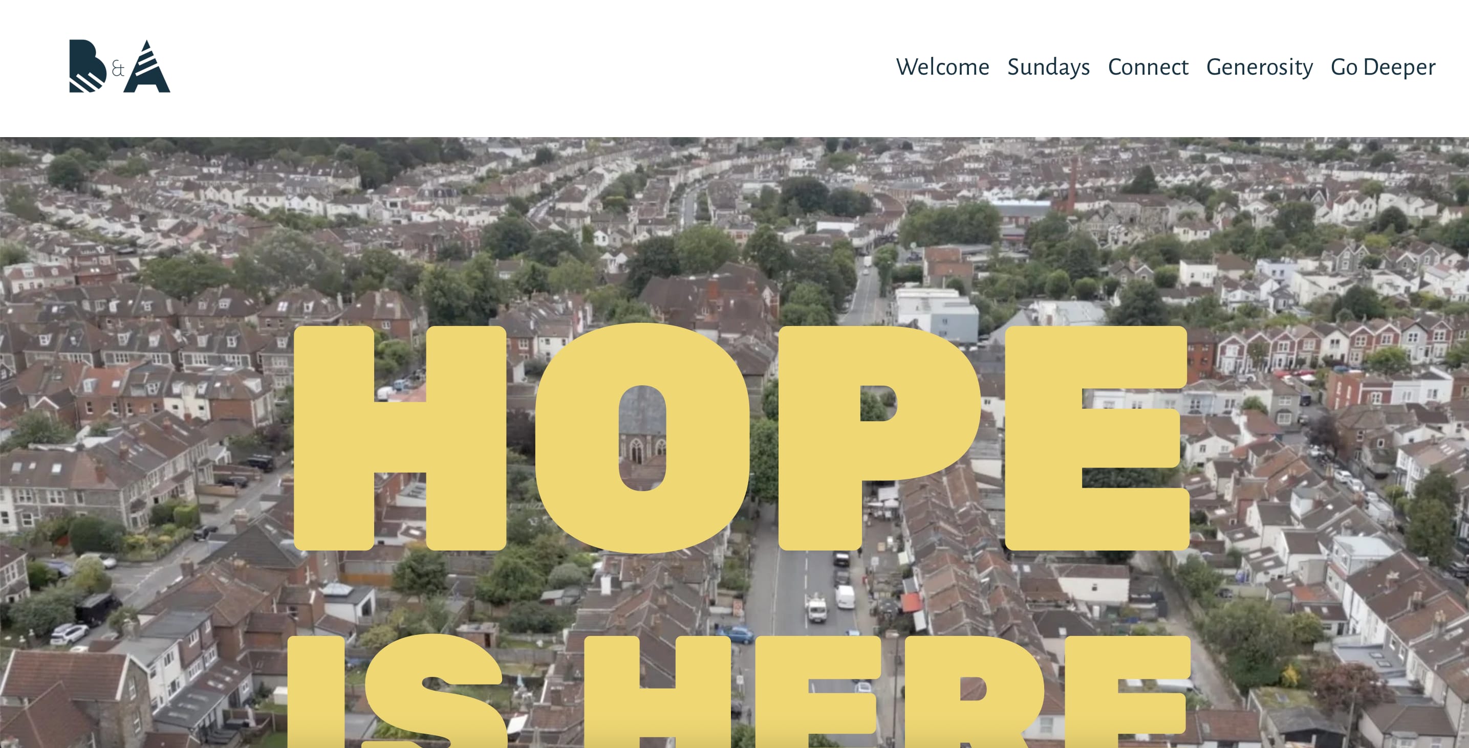 B&A Church website