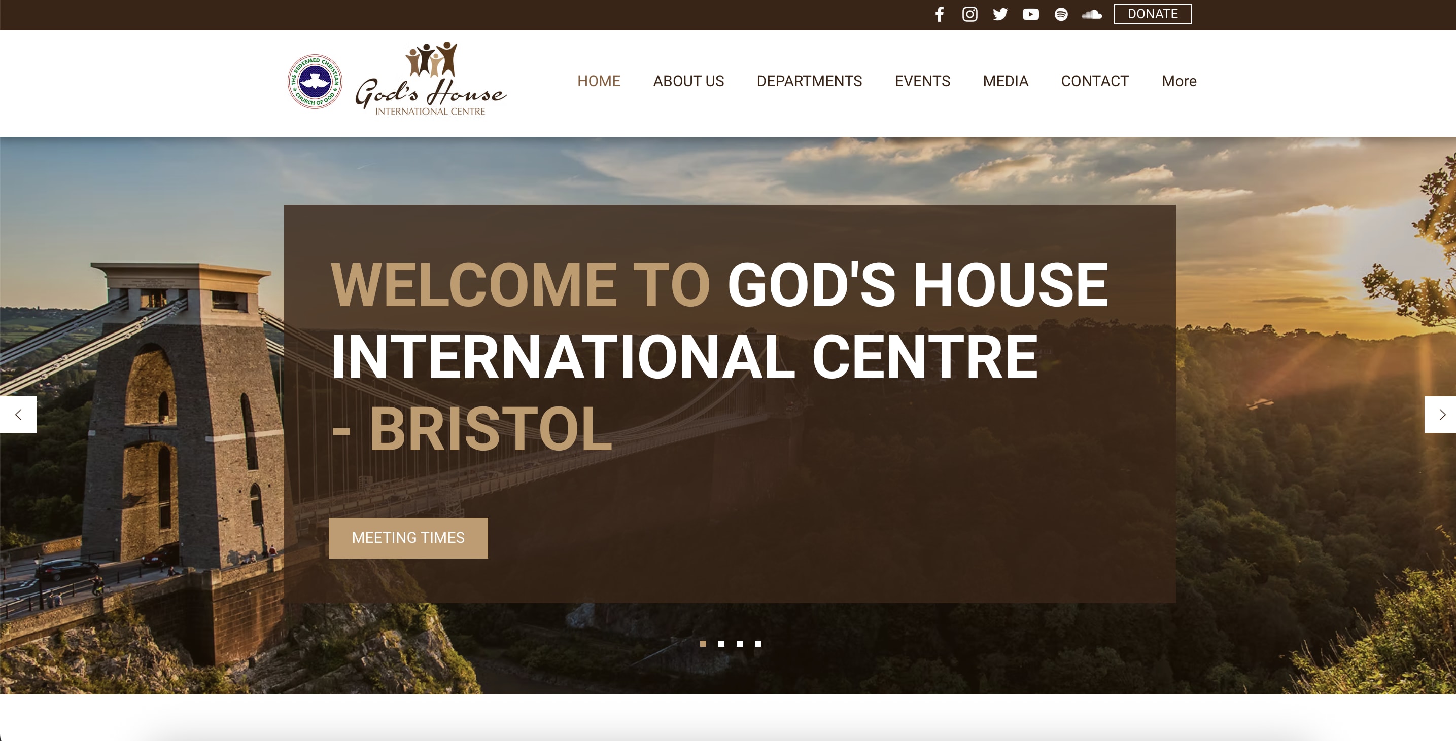 God's House International Centre website