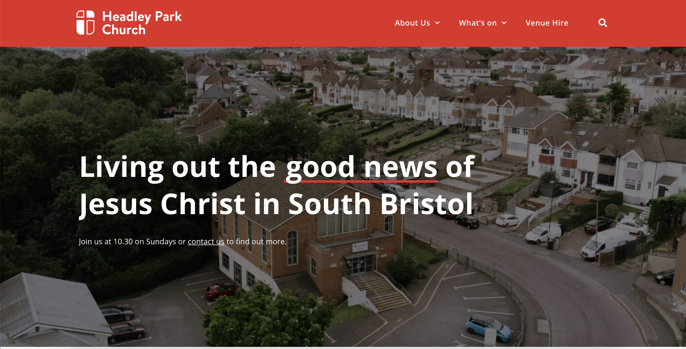 Headley Park Church website
