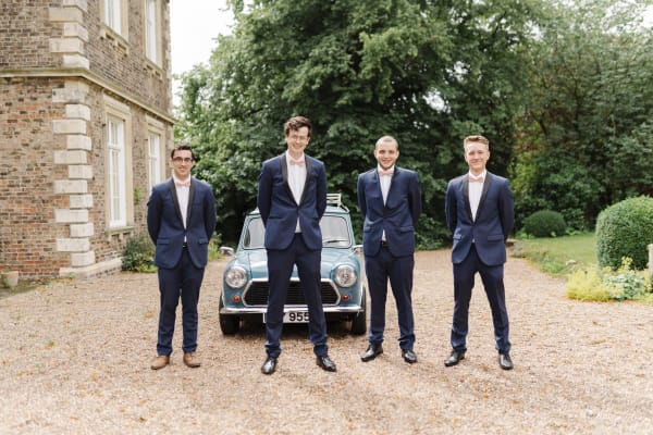 Natural wedding moment