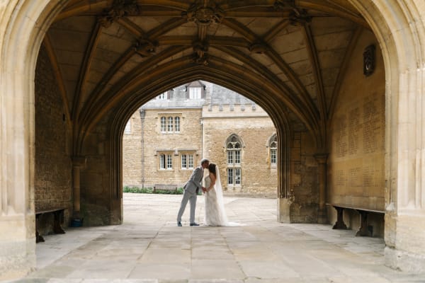 Natural wedding portrait