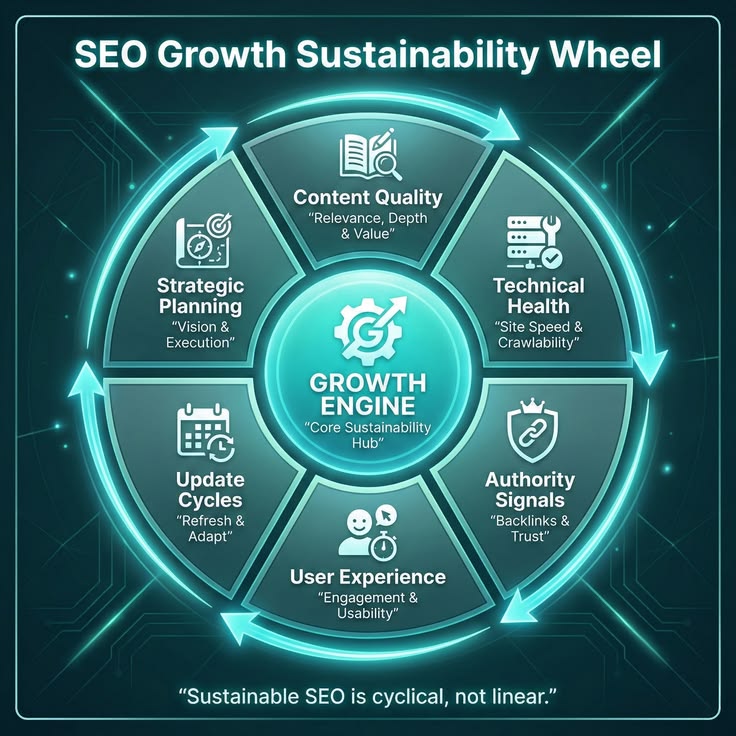 SEO Growth Sustainability Wheel
