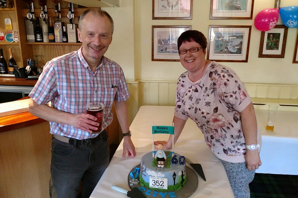 Me, my sister Lynette and the cake!